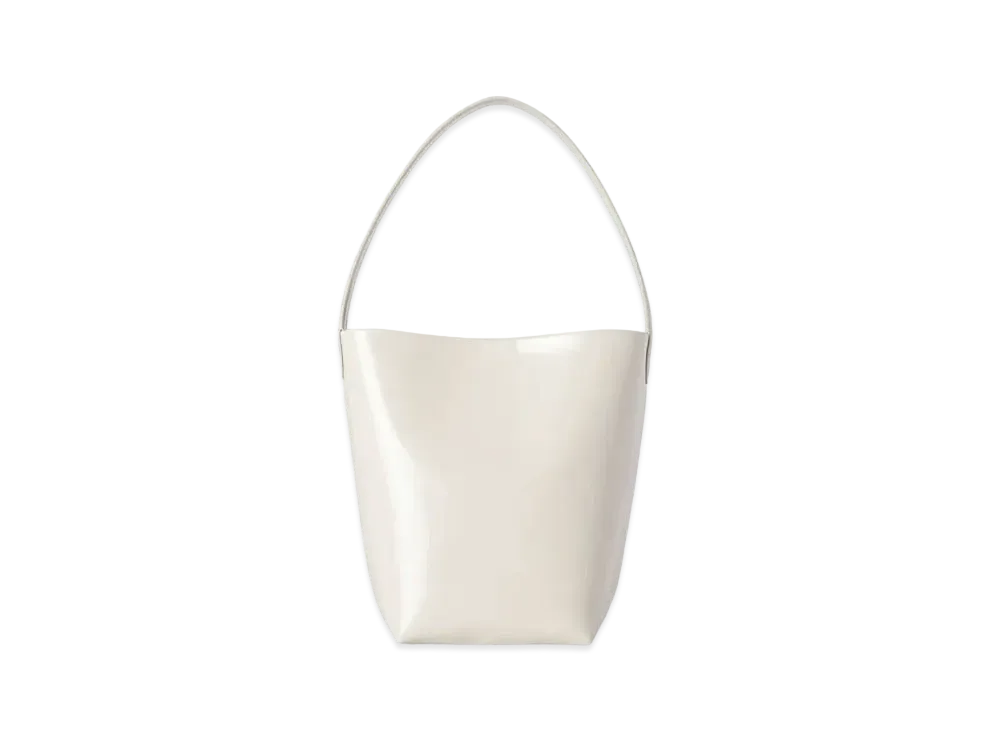The Row Small N/S Park Tote Bag in Leather "Ivory"