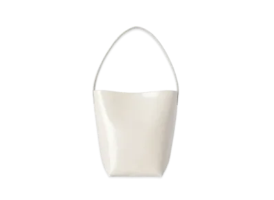 The Row Small N/S Park Tote Bag in Leather "Ivory"