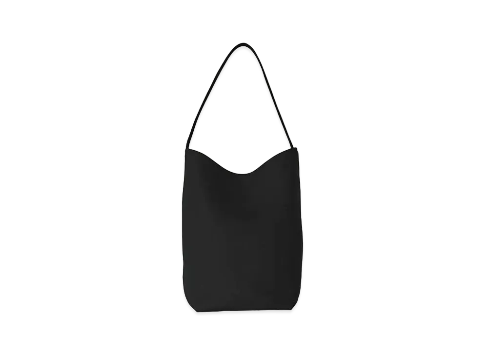 The Row Small N/S Park Tote Bag in Nubuck "Black"