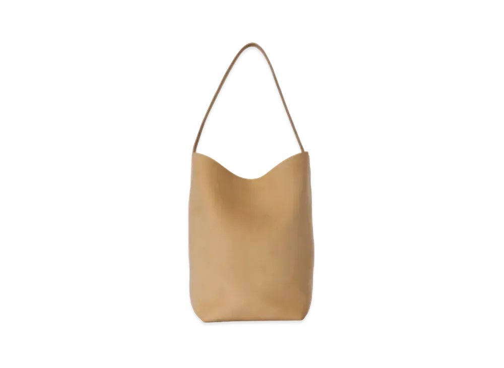 The Row Small N/S Park Tote Bag in Nubuck "Croissant"