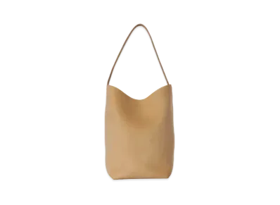 The Row Small N/S Park Tote Bag in Nubuck "Croissant"