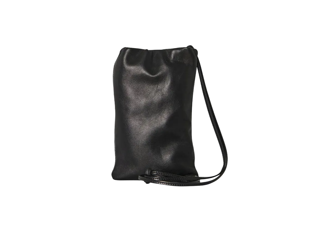 ザロウ ブルス レザースマホケース "ブラック" W1418L108BAG