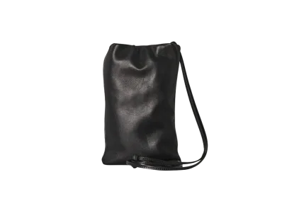The Row Bourse Phone Case in Leather "Black"