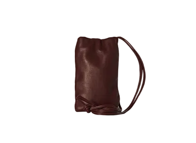 The Row Bourse Phone Case in Leather "Burgundy"
