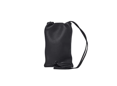 The Row Bourse Phone Case in Leather "Black"