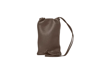 The Row Bourse Phone Case in Leather "Elephant"