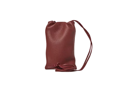 The Row Bourse Phone Case in Leather "Terracotta"