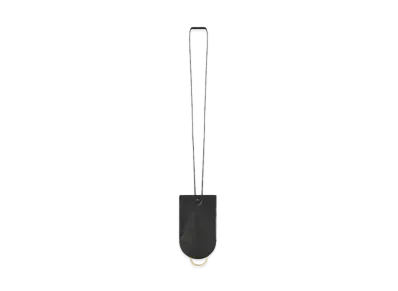 The Row Billy Key Chain in Leather "Black"