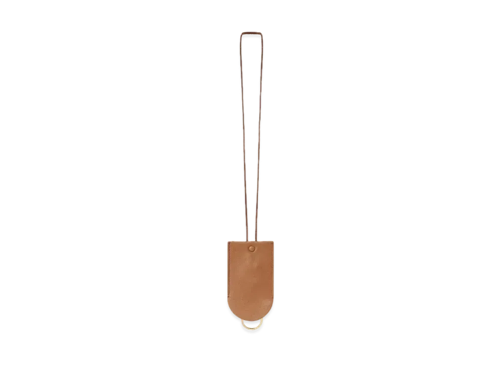 The Row Billy Key Chain in Leather "Camel"