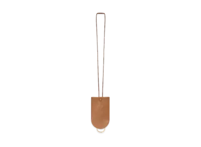 The Row Billy Key Chain in Leather "Camel"