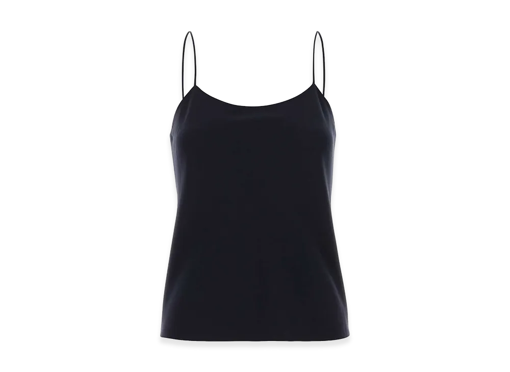The Row Women's Crepe Biggins Top "Midnight Blue"