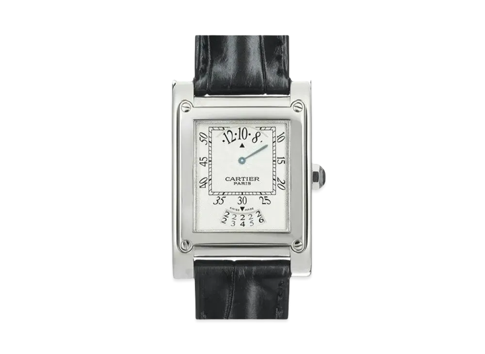 Cartier Tank A Vis Time & Calendar "Silver" W1534551
