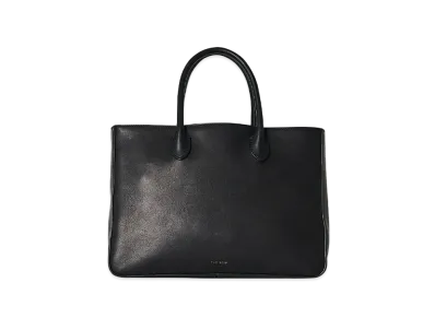 The Row Small E/W Day Luxe Bag in Leather "Black"