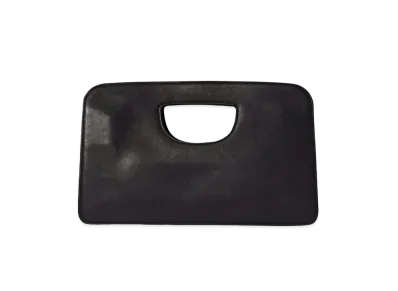 The Row EW Austin Bag in Leather "Black"