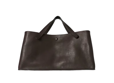 The Row Idaho Bag in Leather "Dark Brown"