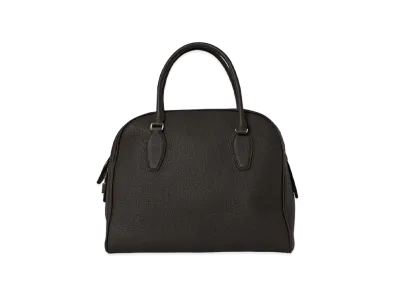 The Row India 12 Bag in Leather "Dark Brown"