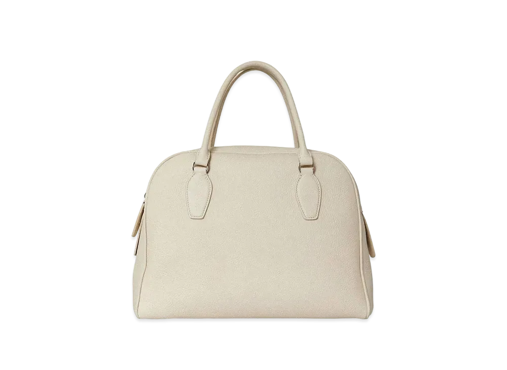The Row India 12 Bag in Leather "Ivory"