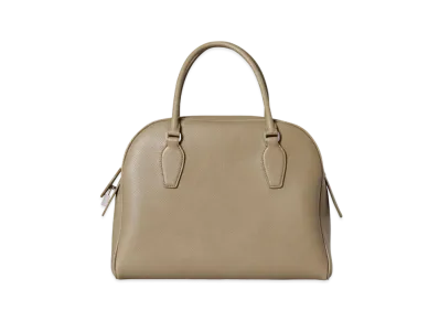 The Row India 12 Bag in Leather "Light Taupe"