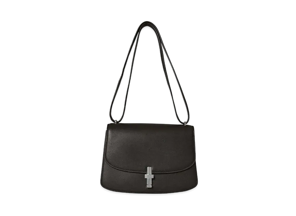 The Row Sofia 8.75 Shoulder Bag in Leather "Black"