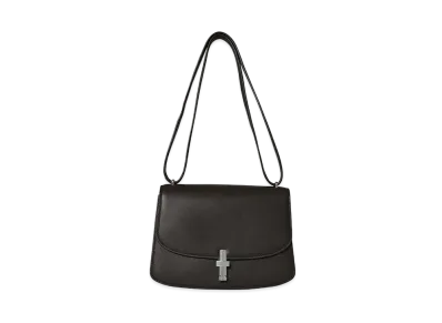 The Row Sofia 8.75 Shoulder Bag in Leather "Black"