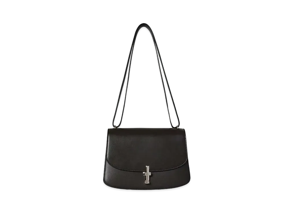 The Row Sofia 8.75 Shoulder Bag in Leather "Dark Brown"