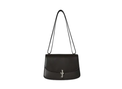 The Row Sofia 8.75 Shoulder Bag in Leather "Dark Brown"