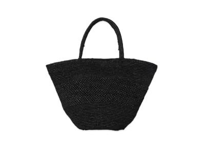 The Row Emilie Bag in Raffia "Black"