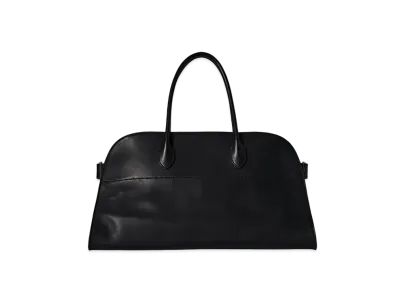 The Row EW Margaux Bag in Leather "Black"