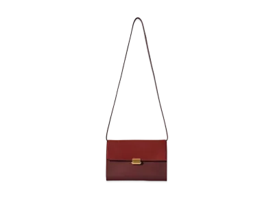 The Row Laurie Bag in Leather "Syram Red/Chianti"