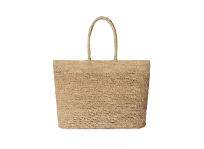 The Row Oregon Bag in Raffia "Natural"