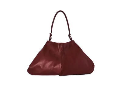 The Row Samia Bag in Leather "Burgundy"