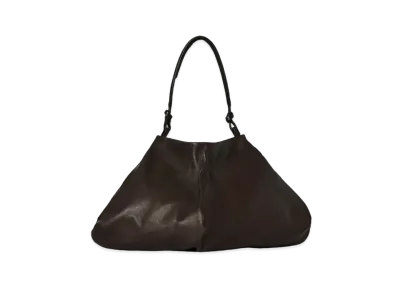 The Row Samia Bag in Leather "Dark Brown"