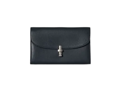 The Row Sofia Continental Wallet in Leather "Virginia Blue"