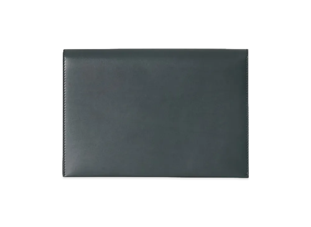 The Row Women's Leather Travel Pouch "Dark Pine"