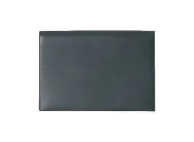 The Row Women's Leather Travel Pouch "Dark Pine"
