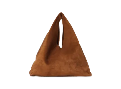 The Row Women's Small Bindle Suede Bag "Bistre/Ecru"