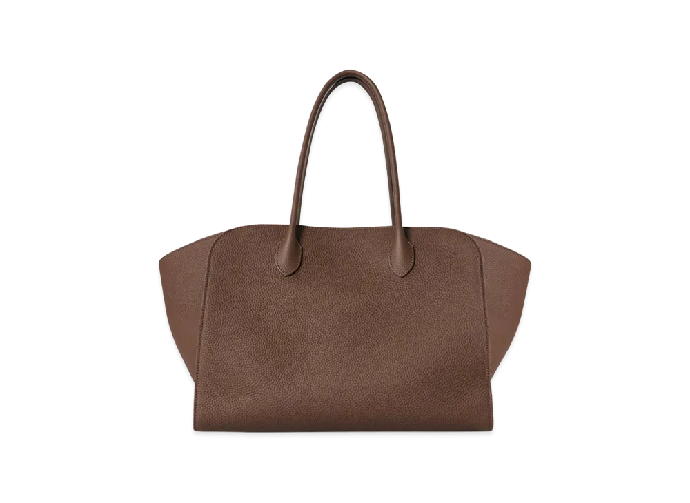 The Row Women's Marlo 14 Leather Tote Bag "Dark Olive"