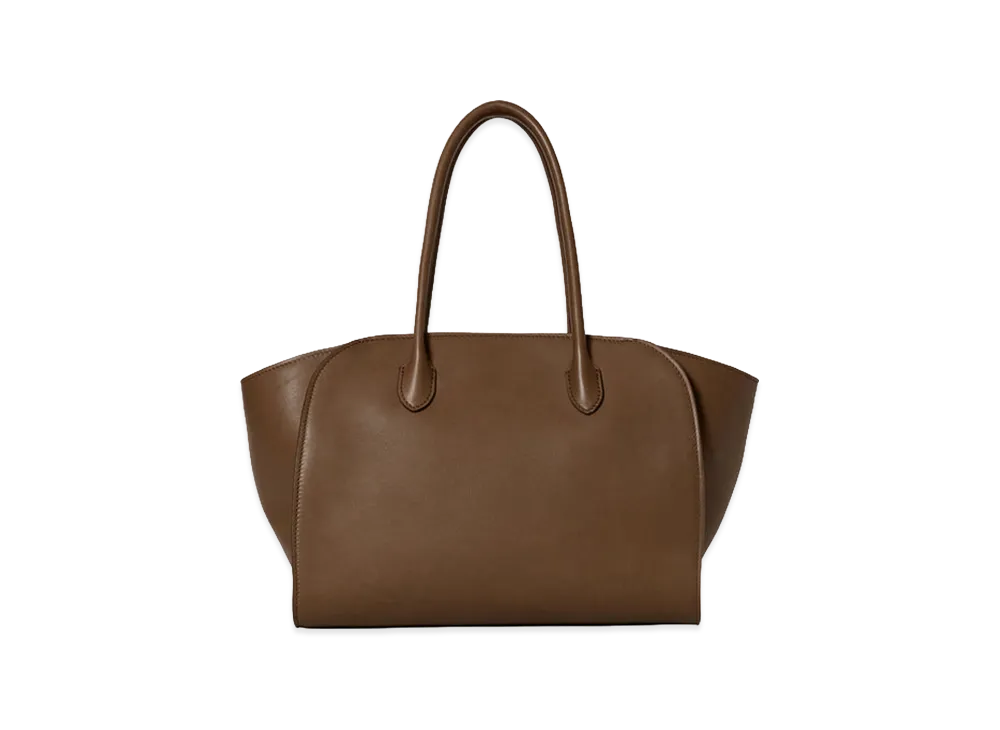 The Row Women's Marlo 12 Leather Bag "Tawny Brown"