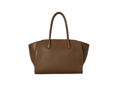 The Row Women's Marlo 12 Leather Bag "Tawny Brown"