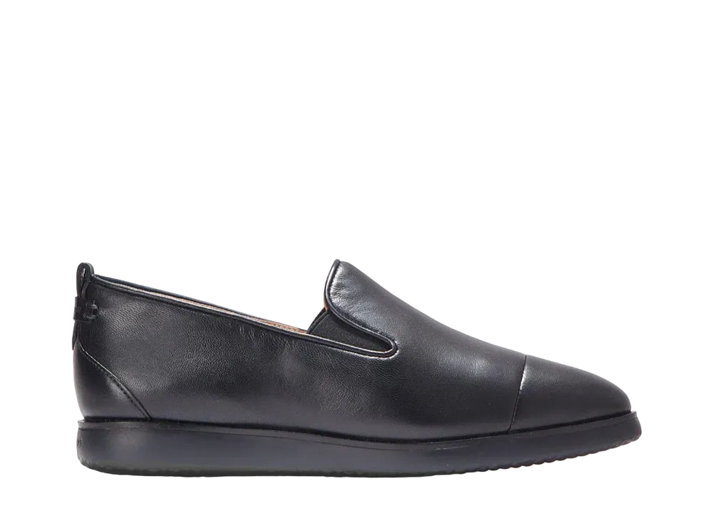 COLE HAAN Women's Grand Ambition Slip-On Loafer "Black/Black" W18071 Medium