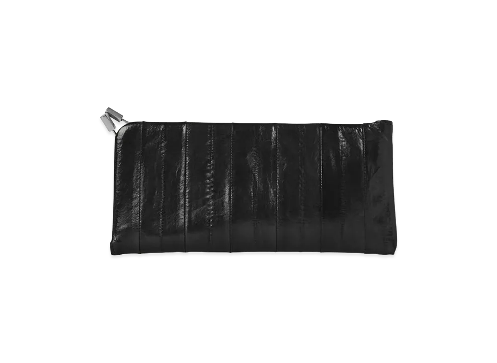 The Row Women's Eel Skin Sunglasses Case with Clasp "Black"