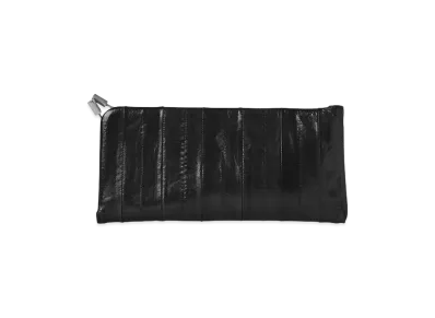 The Row Women's Eel Skin Sunglasses Case with Clasp "Black"