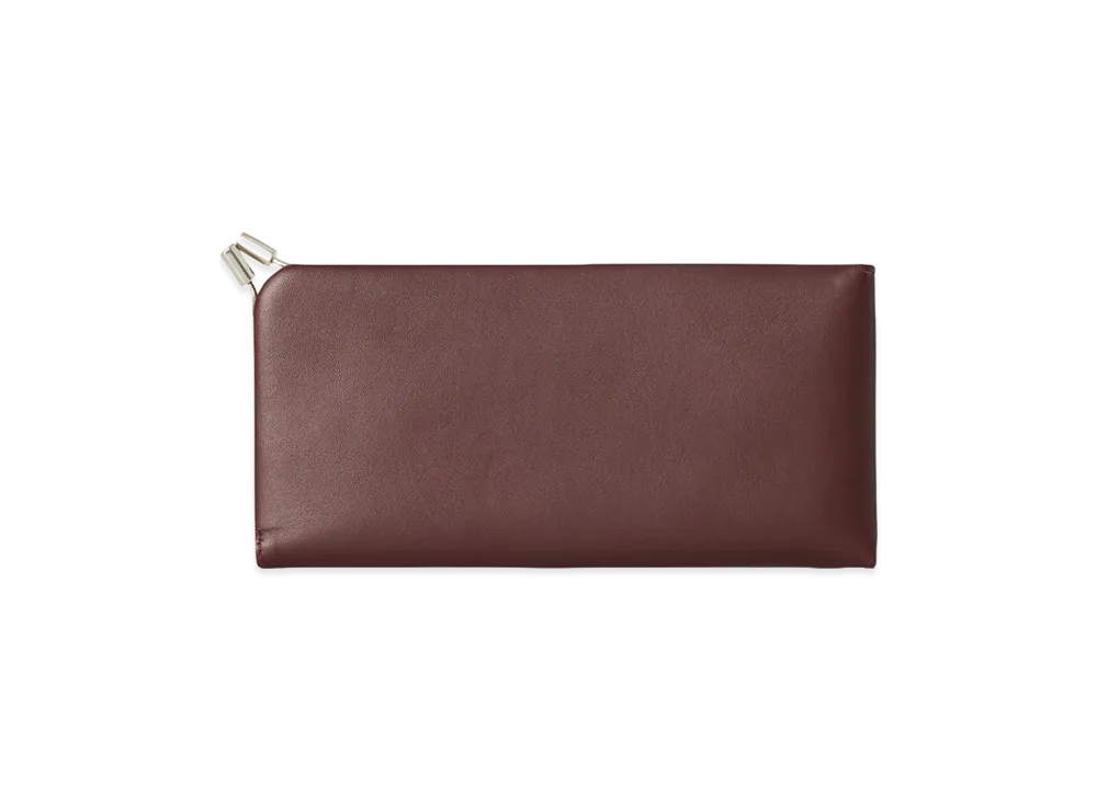 The Row Women's Clasp Leather Case "Burgundy"