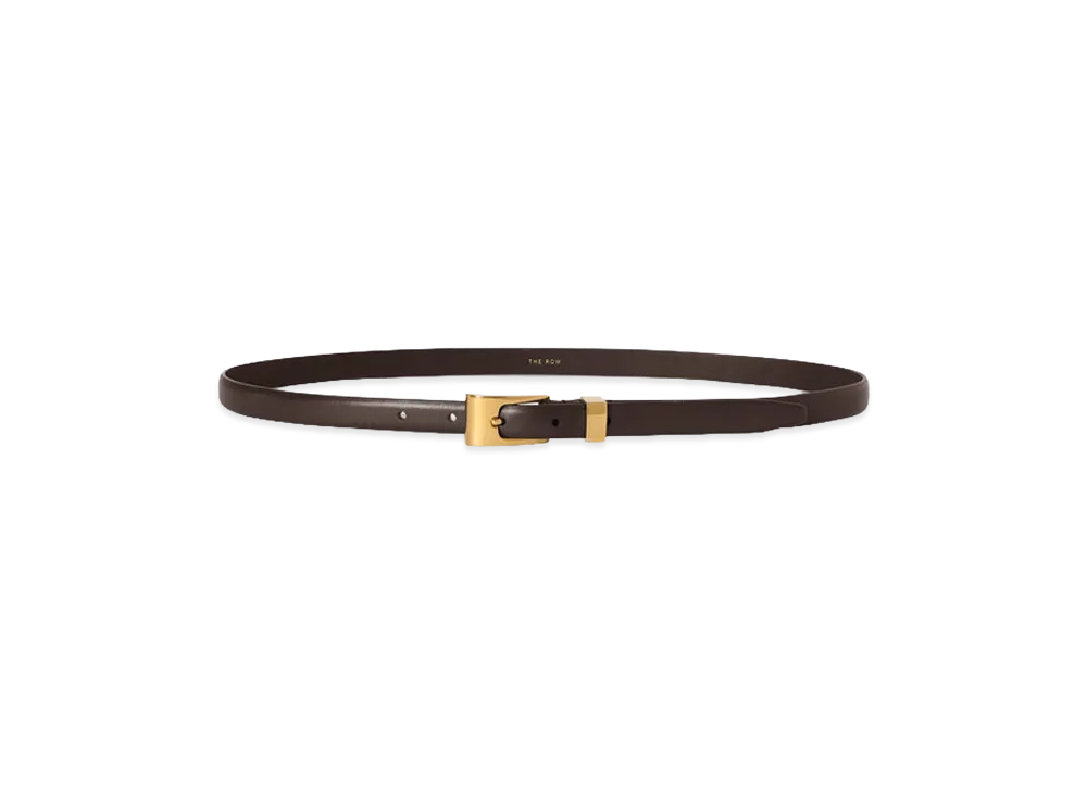 The Row Women's Downtown Leather Belt "Brown"