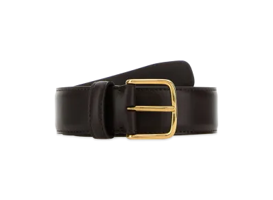 The Row Women's Leather Belt "Dark Brown"