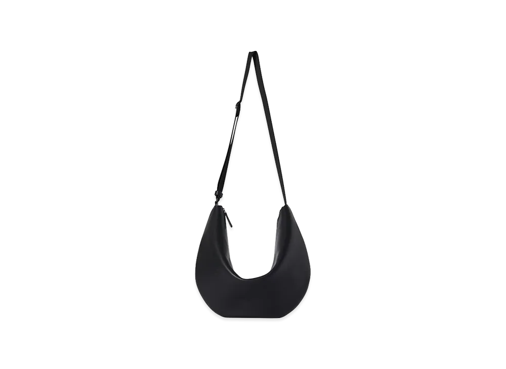 The Row Women's Crossbody Crescent Leather Bag "Black"