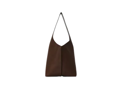 The Row Women's Bindle Stitch Leather Bag "Deep Brown"