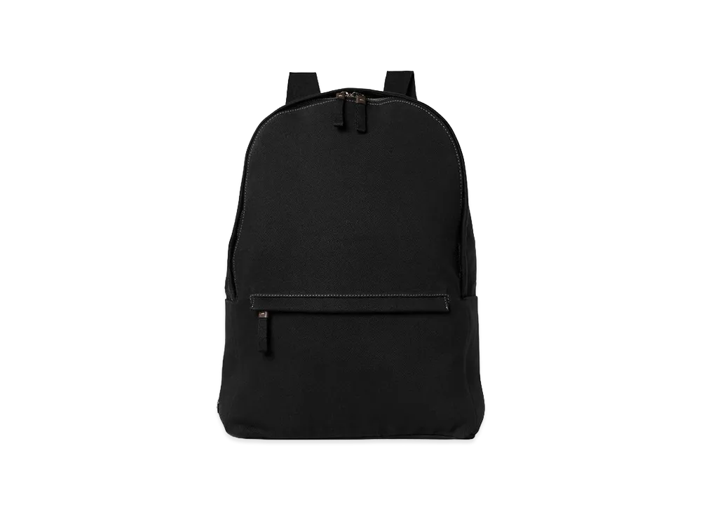 The Row Women's Sisal Cotton Canvas Backpack "Black"