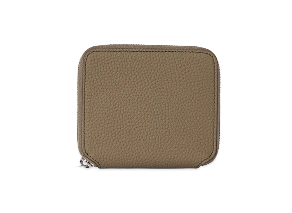 The Row Women's Leather Small Zip Wallet "Smoked Taupe"