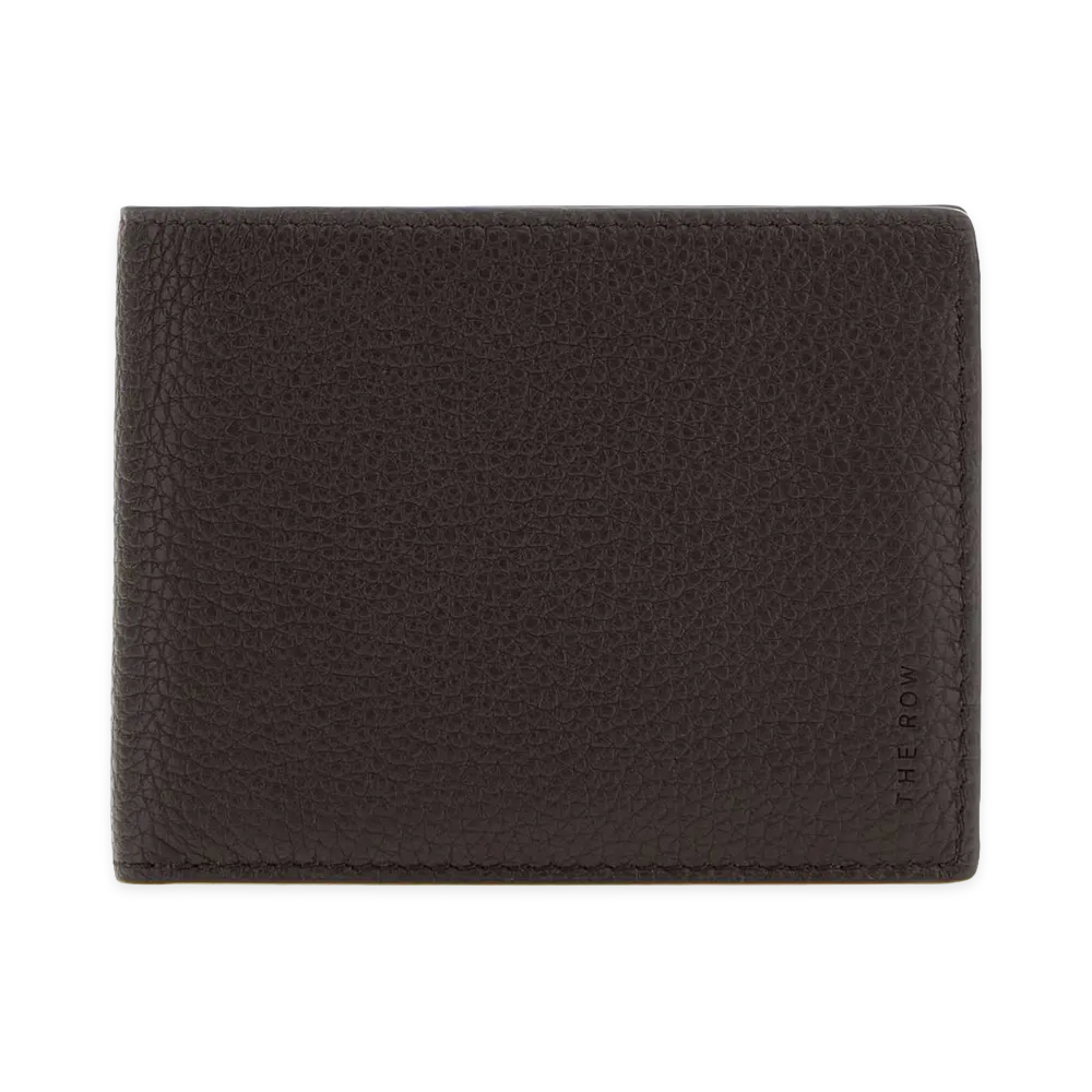 The Row Leather Wallet "Dark Brown"